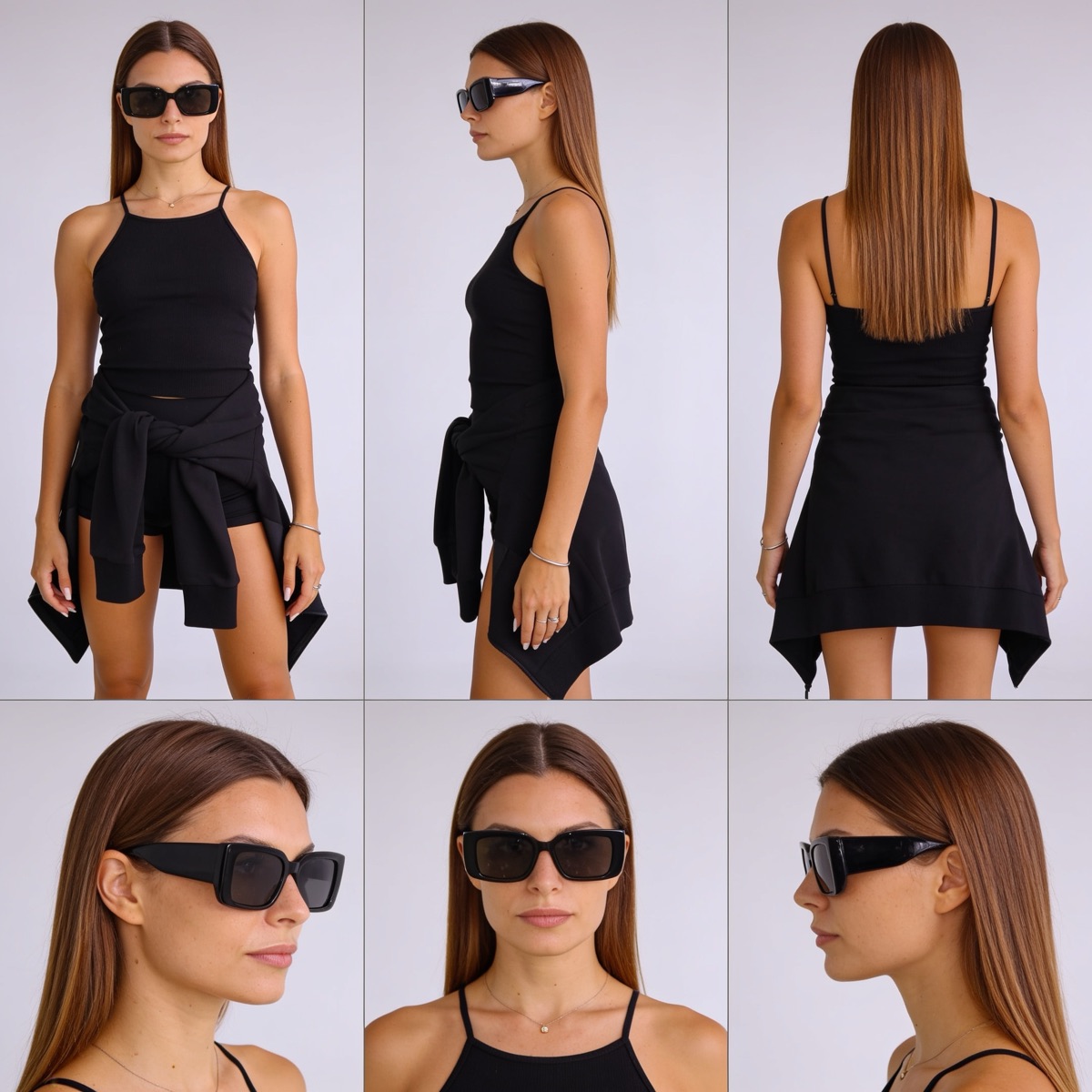 Bianca, All-Black Streetwear Lead character sheet