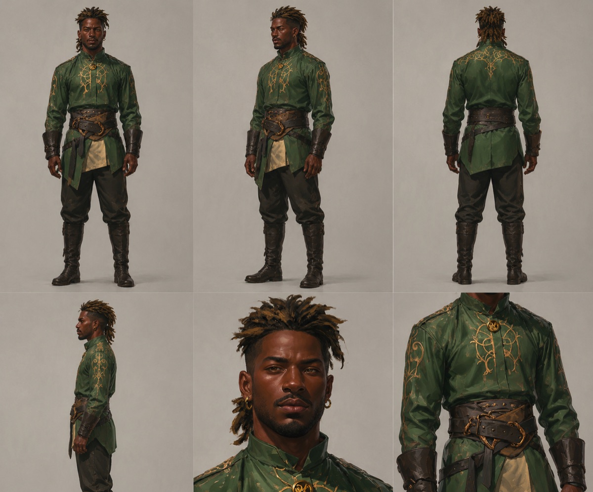 Jabari, Noble Warrior character sheet