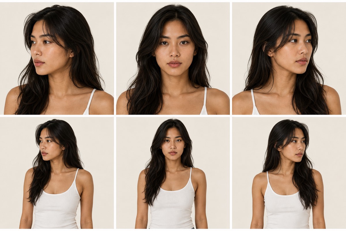 Nina, Natural Portrait Lead character sheet