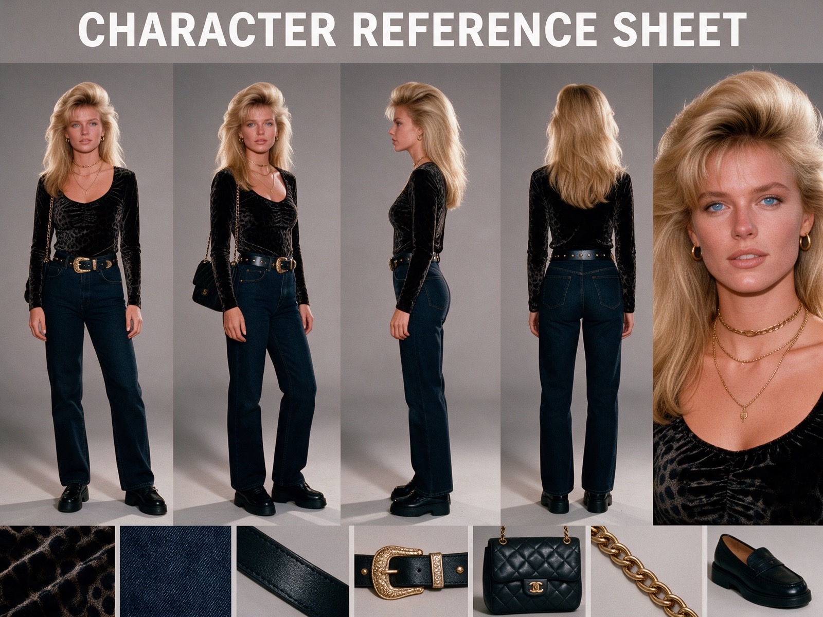The character reference sheet